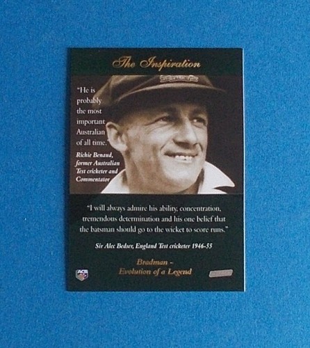 Don bradman card - bradman, 1996