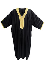 Men's Black & Gold Moroccan
