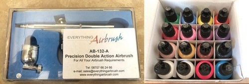 Double action airbrush - airbrush, and