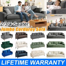 3/4 Seater Corduroy Sofa