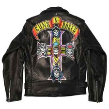 New GUNS N ROSES BLACK LEATHER