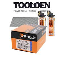 Paslode 300271 F16 1.6mm x 38mm Galvanised Angled Brad Nails (2000 Pack & 2 Fuel