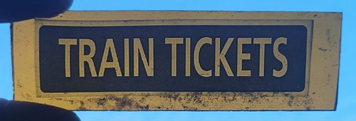 Stained glass train tickets - glass,