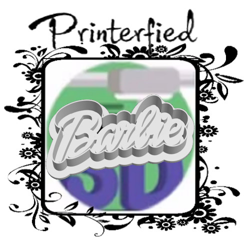 Barbie logo cookie - cookie, press