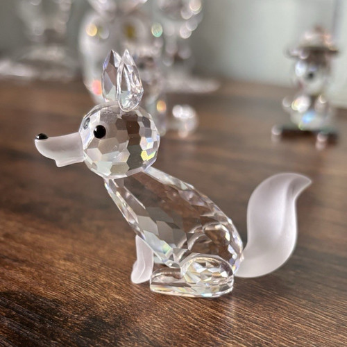 Swarovski clear crystal - clear, fox