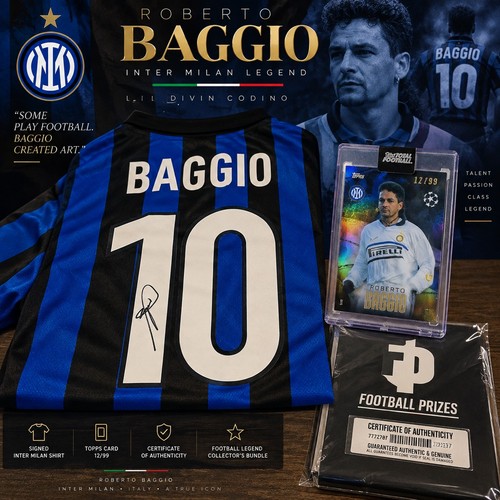 Roberto baggio signed inter - signed,