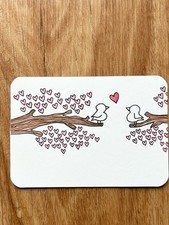 ACEO Original Art Love Birds