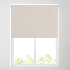 Textured Roller Blinds - MADE TO MEASURE - Various Colours - Thermal Blackout