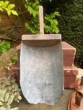 Large Vintage Farmhouse Deep Scoop Rustic Kitchen Animal Antique Flour Feed Mill