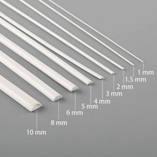 ABS Plastic Half Round Rod Bar