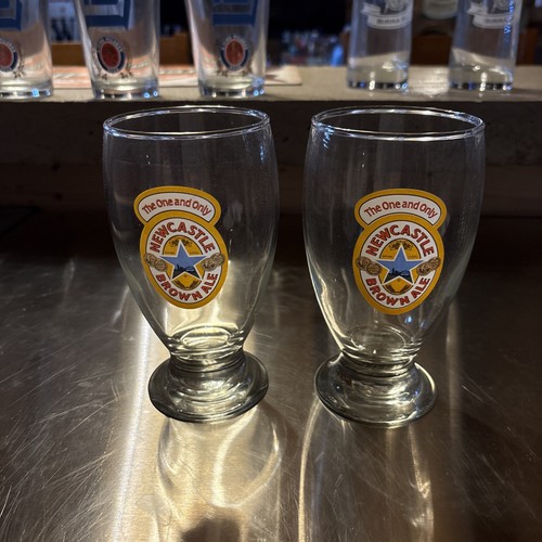 Newcastle brown ale glass - brown,