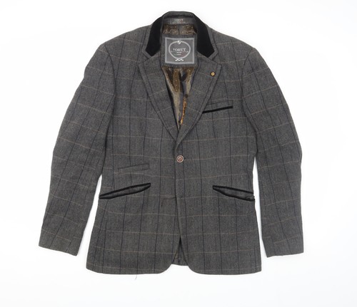 Voeut grey tweed blazer - tweed,
