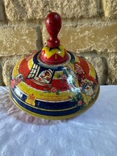 Vintage Chad Valley "Little Red Riding Hood" Tinplate Spinning Top 1950’s