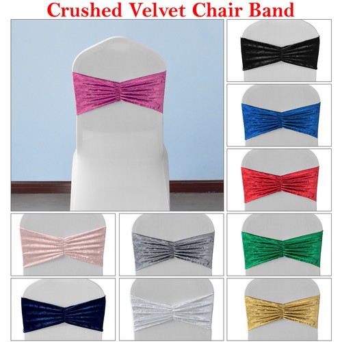 Velvet chair bands crushed - velvet,