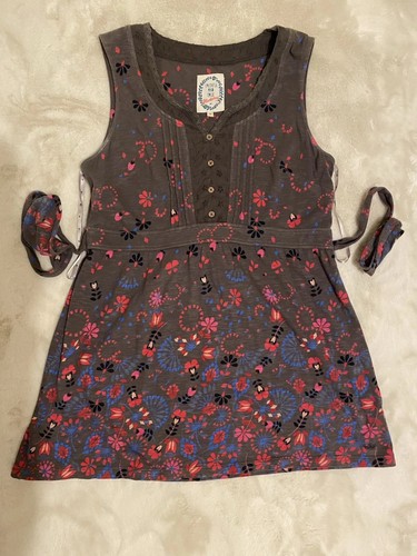 Mantaray brown floral tunic - brown,