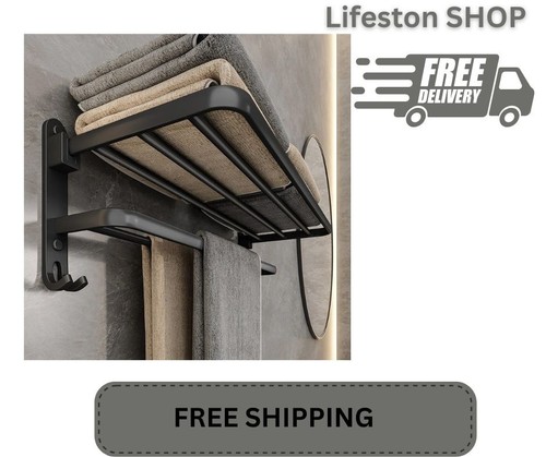 Double tier towel - rail, holder
