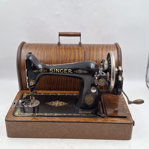 Singer 99k hand crank sewing - 99k,