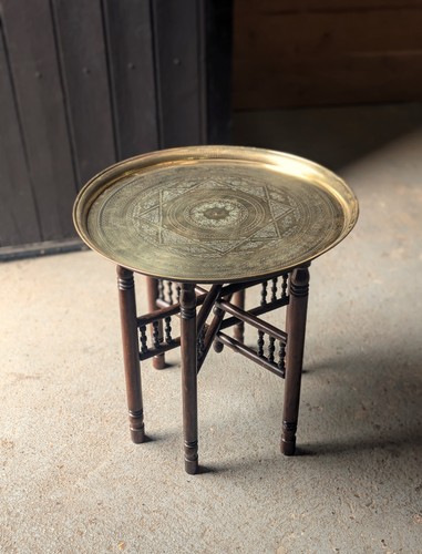 Antique benares table - table, c1900