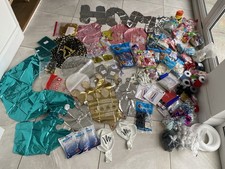 Job Lot 1000+ Mixed Balloons Helium And Air Balloon Weights and LOADS of Extras