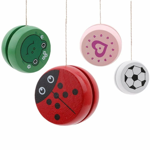 Wooden yoyo toys ladybug kids - wooden,