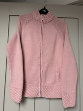 Chunky Knit Jacket/Cardigan In Pink Size 16 In Excellent Condition. Never Worn.