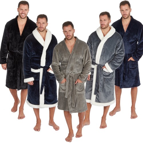 Mens super soft dressing gown - mens,