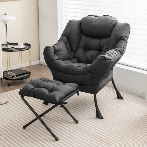 Lazy chair with - with, ottoman