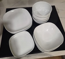 24 Pieces White Dinner Set