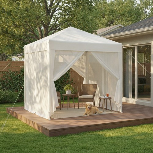 Garden pop gazebo 2x2m - up,