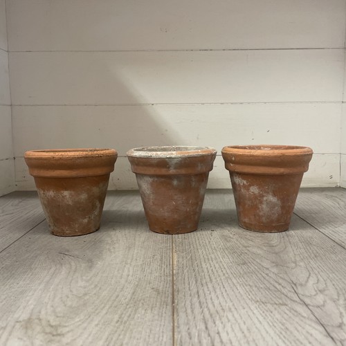 Vintage terracotta pots 12cm - pots,