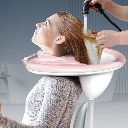 Black inflatable shampoo basin - inflatable,