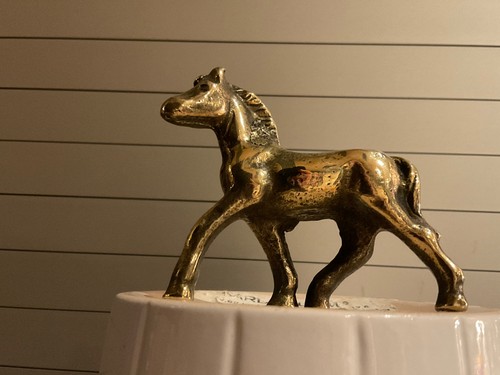 Vintage small heavy brass - small,