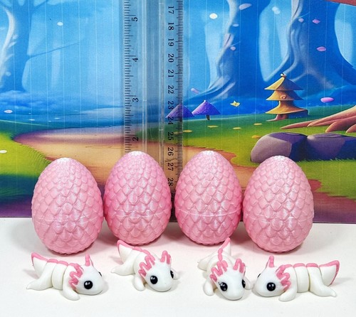 4pcs printed mini axolotl - 4pcs,