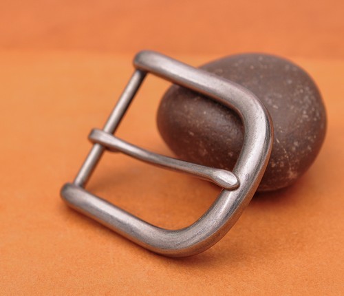 Solid antique silver prong pin - prong,