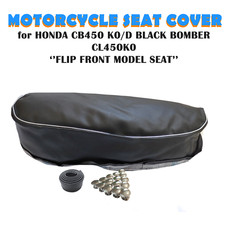 MOTORCYCLE SEAT COVER HONDA CB450 K0 BLACK BOMBER FLIP FRONT SEAT MODEL