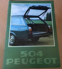 Peugeot 504 Estate brochure 1978