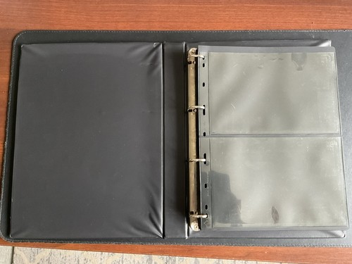 Padded ring binder album with - ring,
