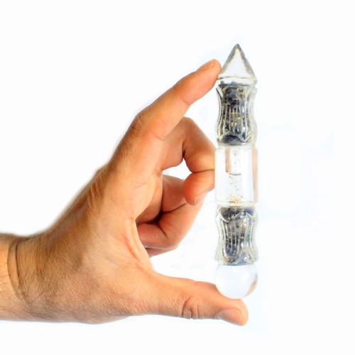 Orgonite water wand - orgonite, carved
