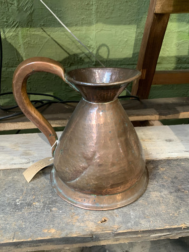 Antique copper ale jugs set - ale,