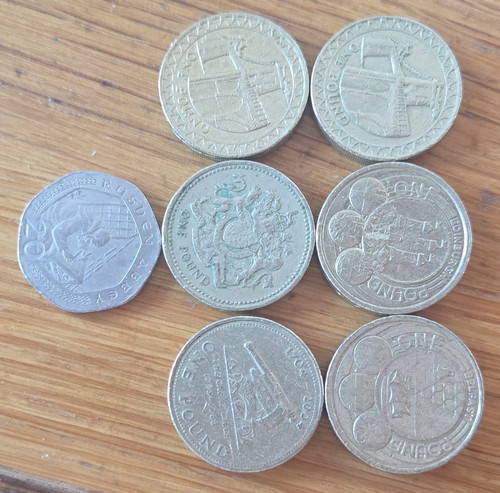 British one pound - pound, coin