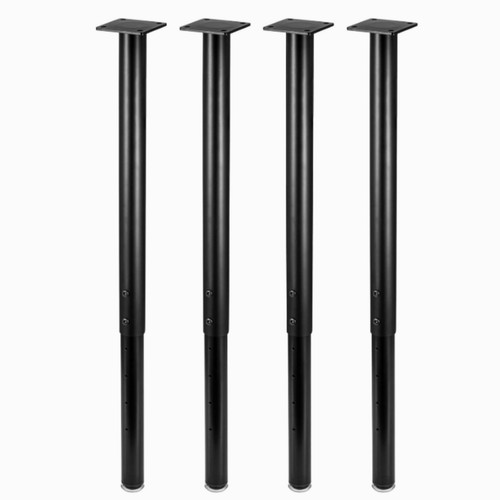 Adjustable metal table legs - 4x,