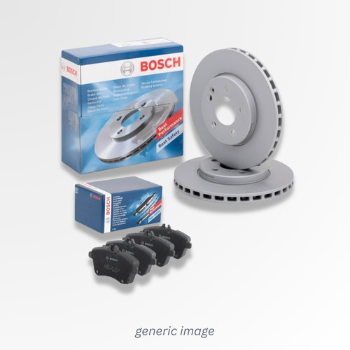 Bosch front brake discs - front, pads
