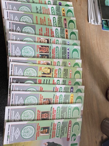 Celtic home programmes - x,