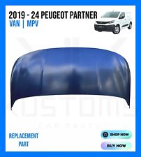 2019 - 2024 PEUGEOT PARTNER LATEST SHAPE STEEL BONNET HOOD - CERTIFIED APPROVED