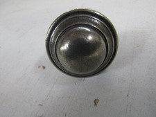 Round Patterned two Part Door Knob- Pewter Cabinet Handle Lot1492