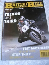 BRITISH BIKE MAGAZINE AUG 1991