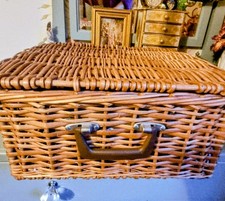 vintage Antler Wicker  Picnic