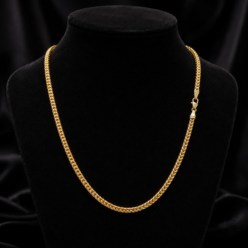Yellow gold square - gold, franco