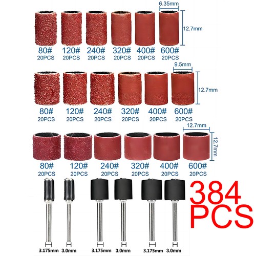 384 pieces sanding - pieces, drum