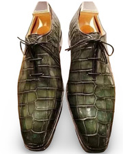 New Handmade Green Genuine